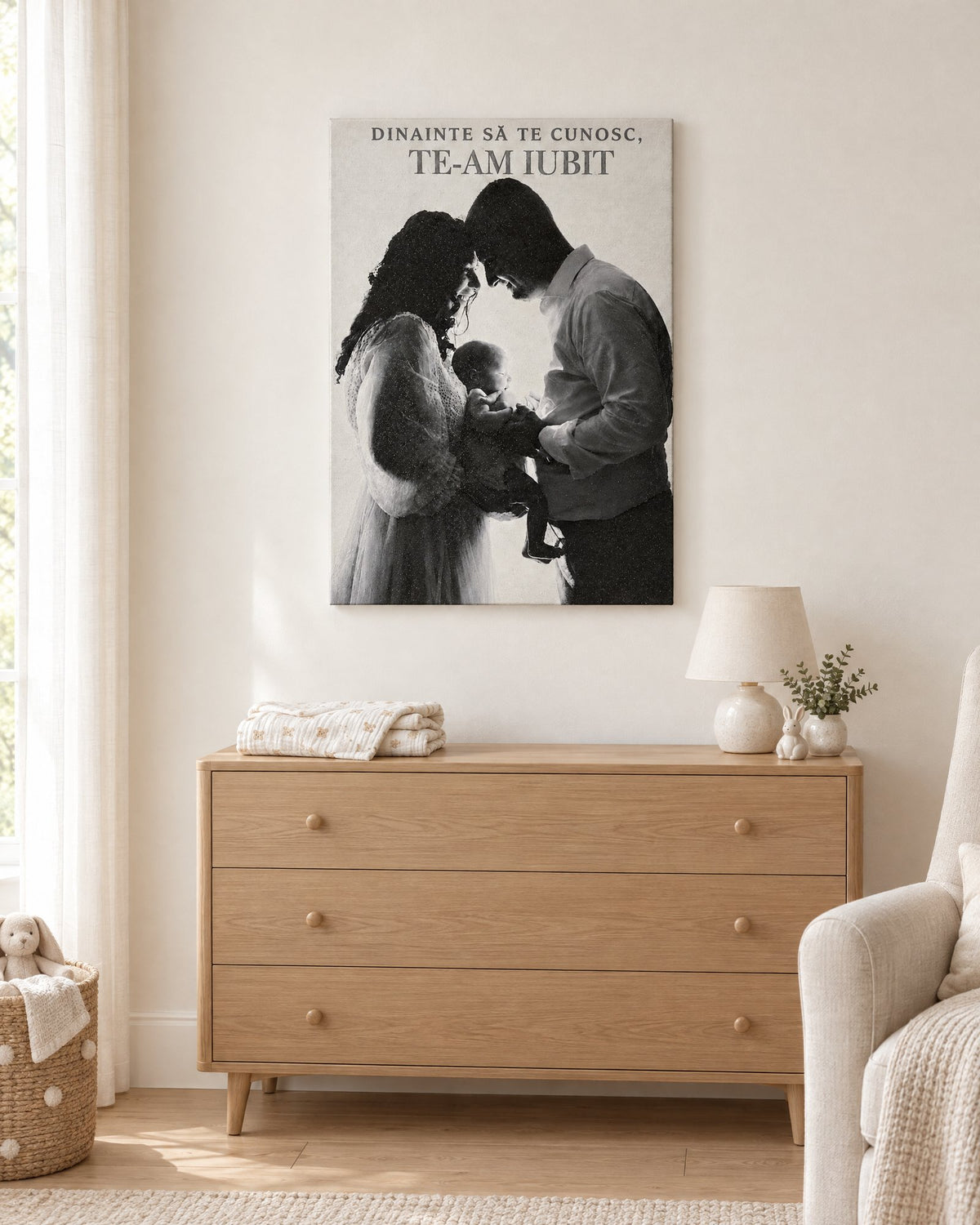Tablou canvas SKY pe peretele unei camere