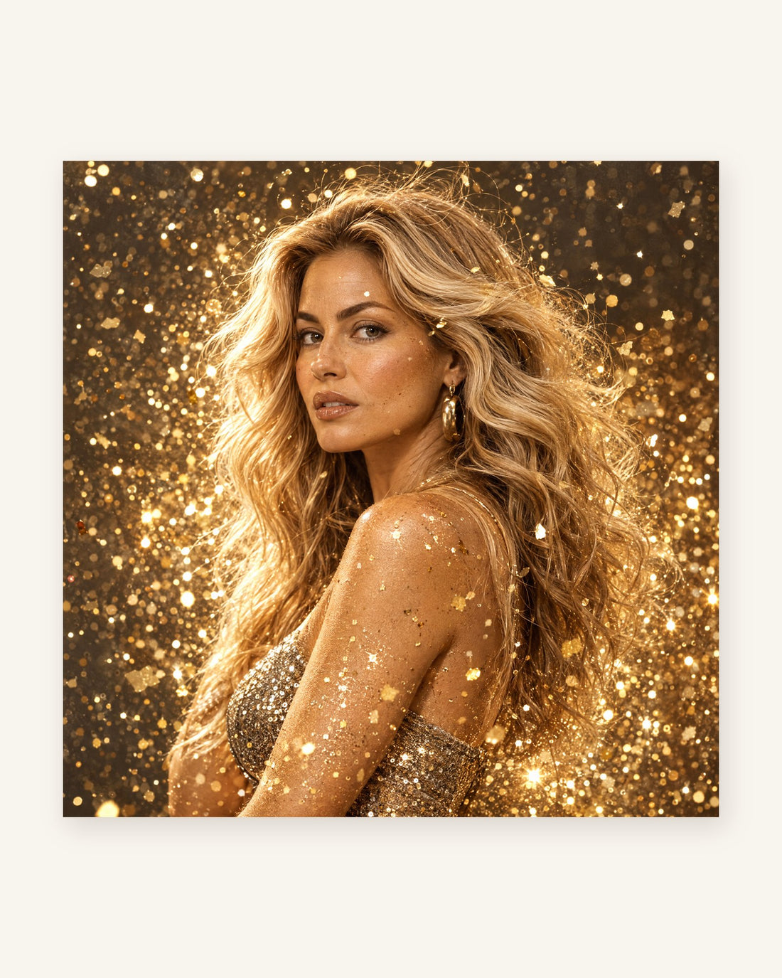Tablou cu sclipici pe fundal – imaginea 1