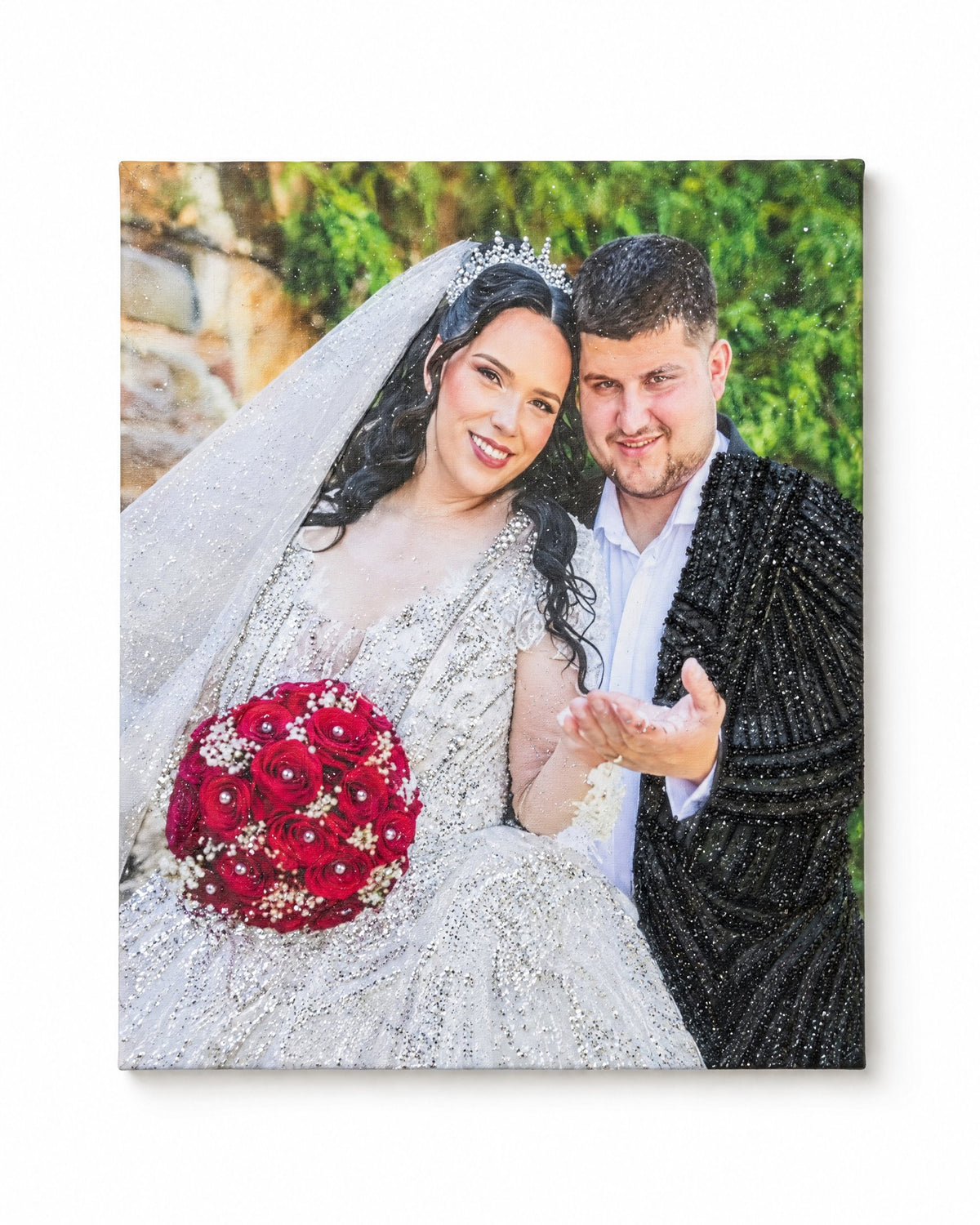 Tablou cu sclipici pe fundal – imaginea 3